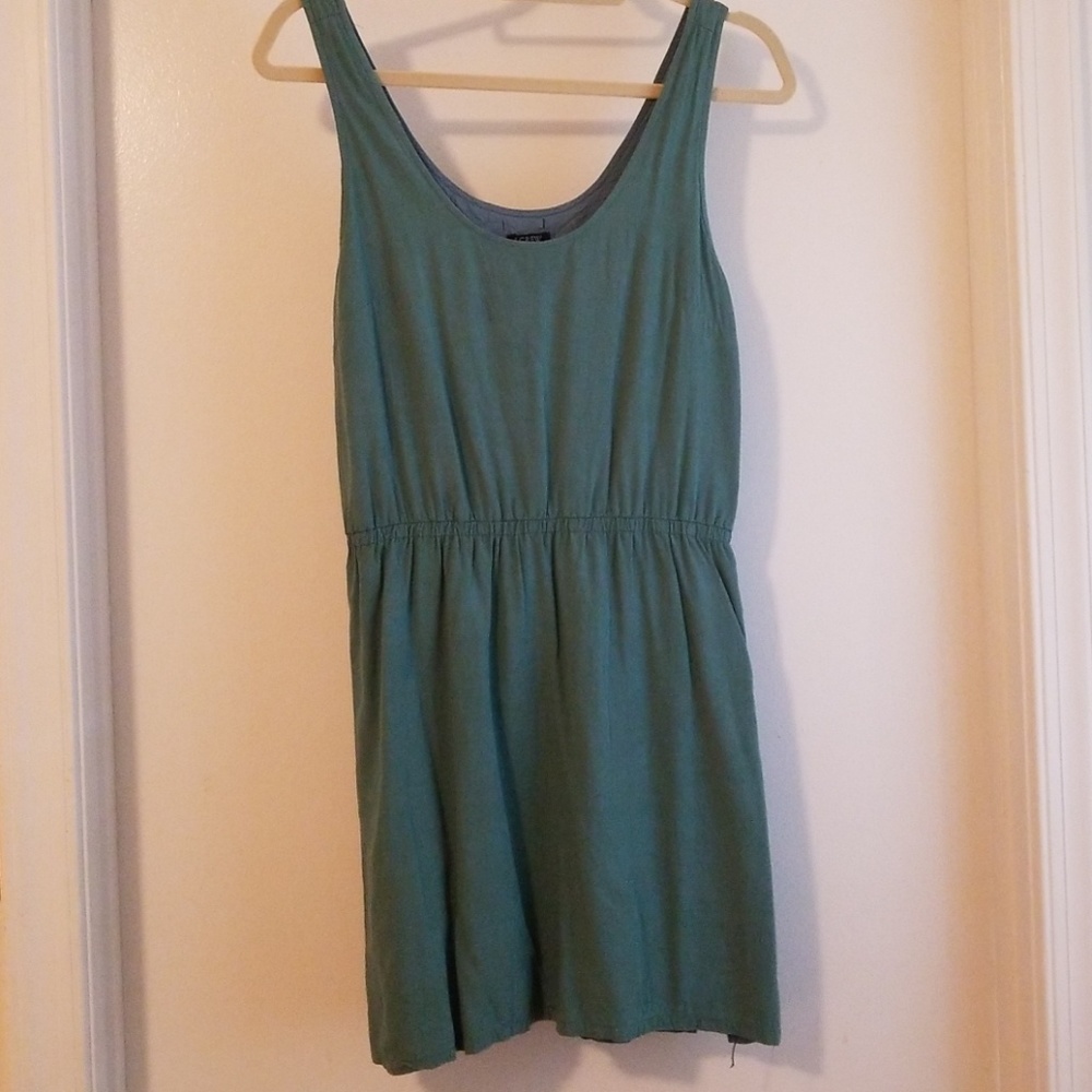 J. Crew factory teal minidress